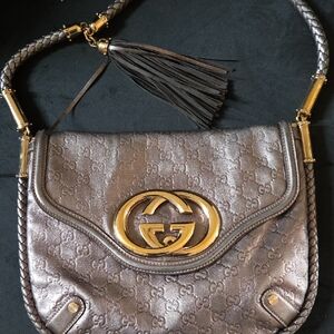 Gucci Shimmering Bronze Shoulder Bag